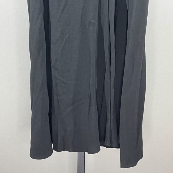 Eileen Fisher Skirt Womens Large black midi designer casual classic - Picture 3 of 8